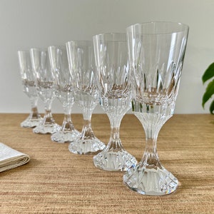 Vintage Baccarat DAssas Crystal Wine Glasses Set of 6 image 4