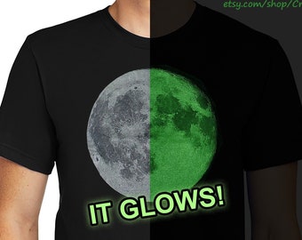 Full Moon - Glow In The Dark Graphic T-Shirt