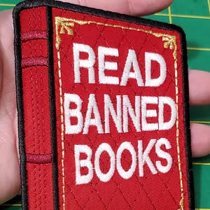 Read Banned Books - Embroidered Patch - Iron On