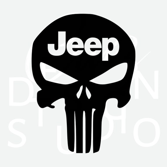 Download Punisher Jeep svg png eps dxf Cricut Silhouette Clipart | Etsy