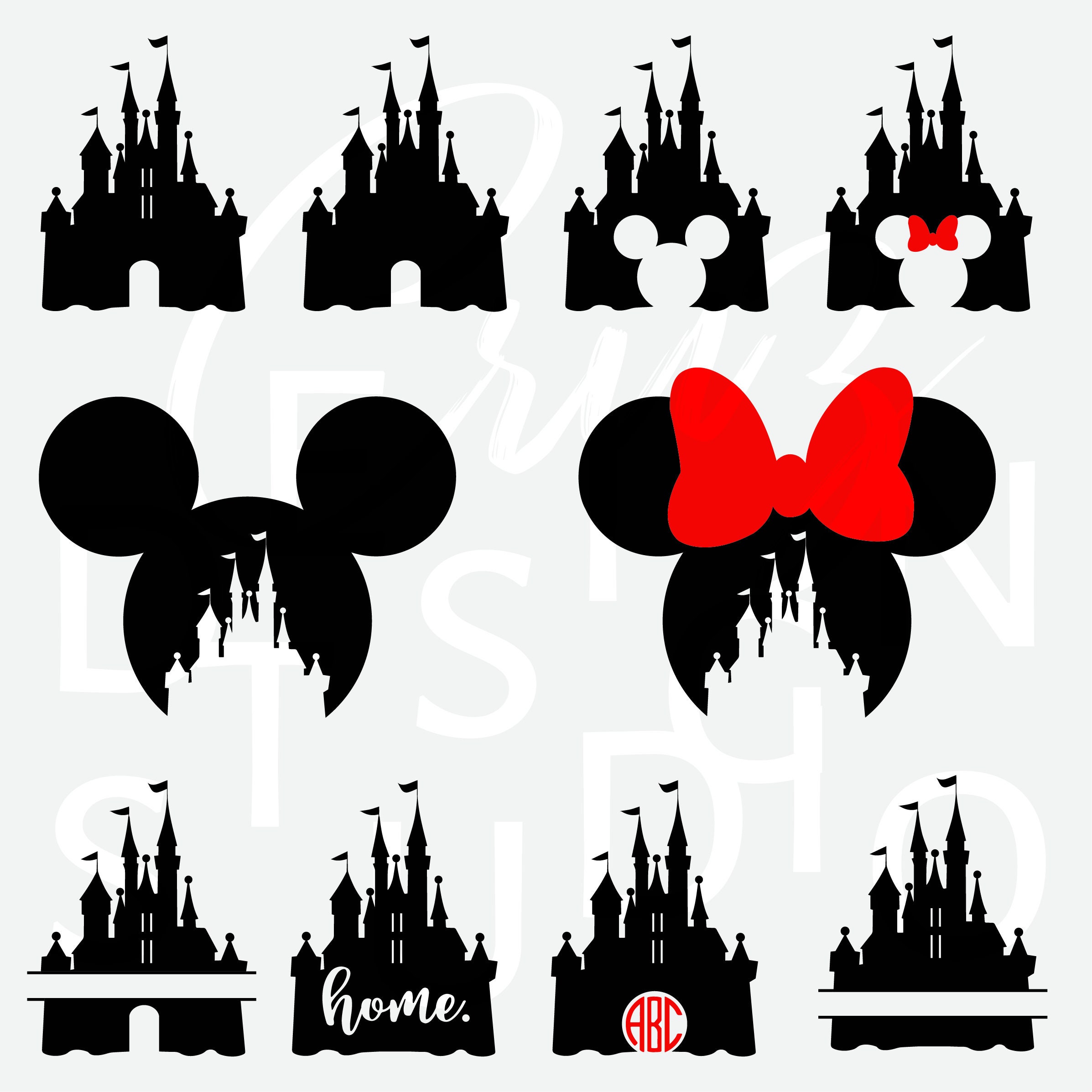 Disney Castle SVG Eps Png DXF Cricut Silhouette | Etsy