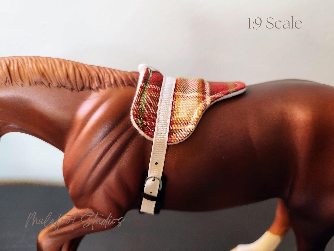 1:9 Scale Bareback Pad for Breyer Model Horses - Fall Plaid - Etsy