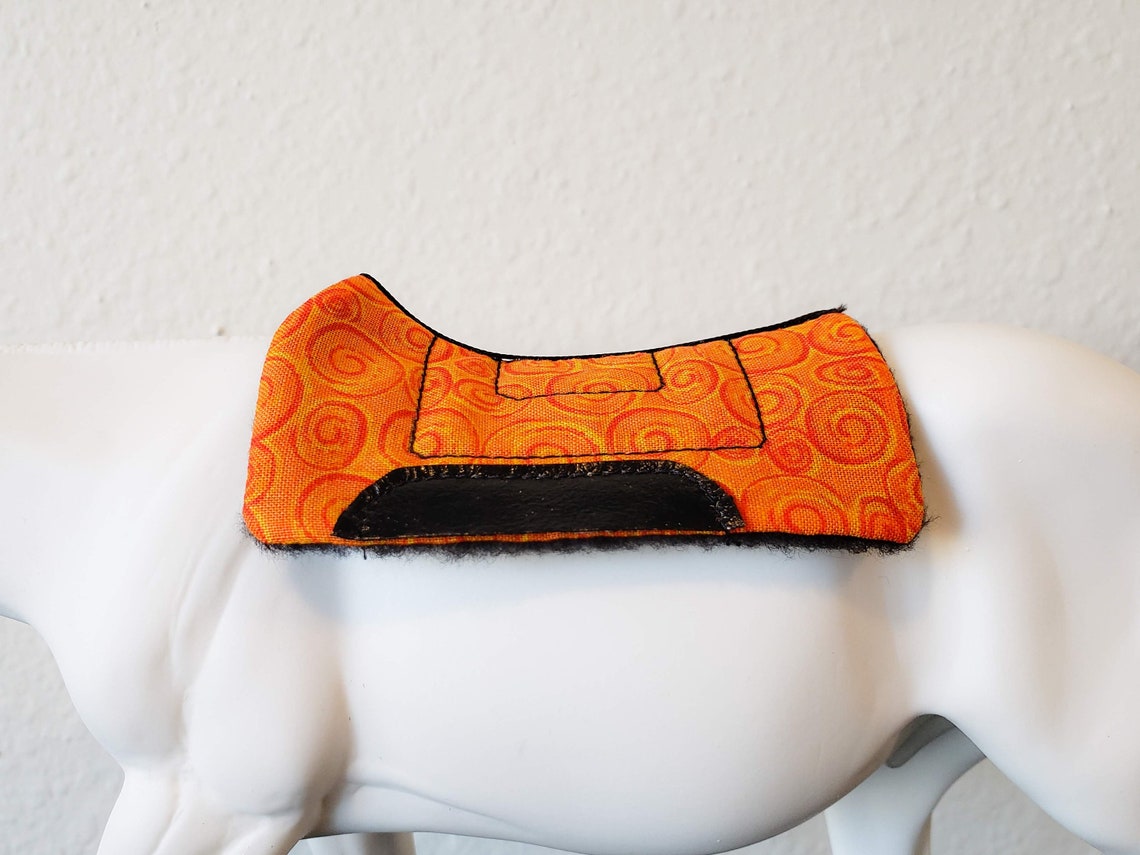 Orange Swirl Western Saddle Pad for Breyer Model Horses Etsy