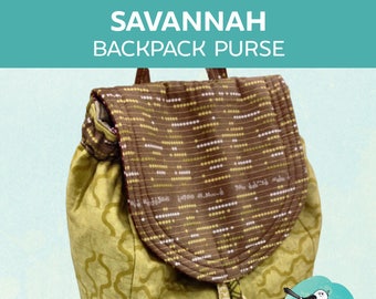 Savannah Backpack Purse ~ PDF Pattern