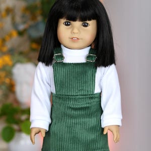 olive green overall dress Lima Jardinera Dress