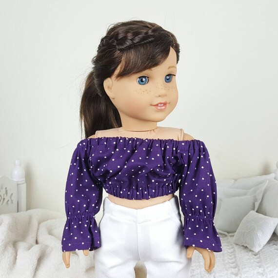 purple peasant blouse