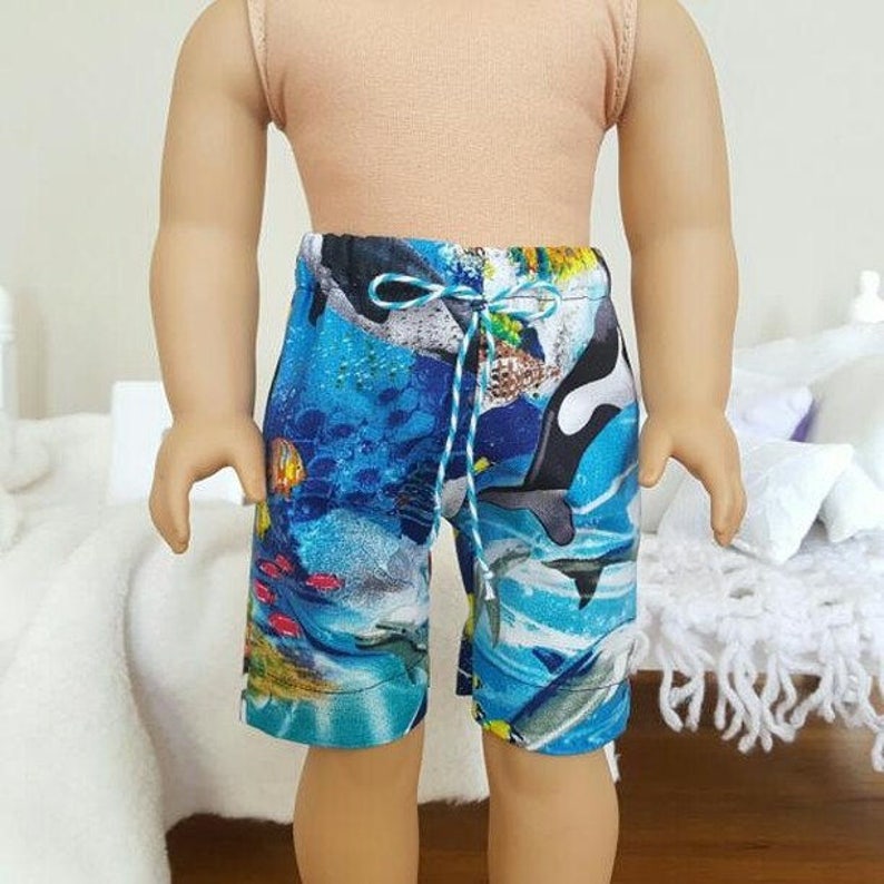 18 inch boy doll swim trunks.
