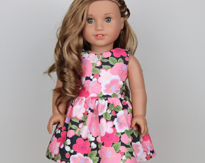18 Inch Doll Coral & Pink Floral Dress Party Dress - Etsy