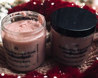 Vanillesuikerscrub met bessen | Handgemaakte exfoliërende bodypolish