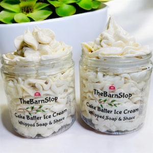 Cake Batter Ice Cream | Whipped Soap | Cream Soap | Shaving Cream | Bath Soap | Whipped Body Wash | Whipped Shaving Cream |  Gifts for Her