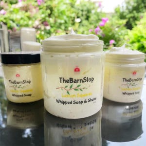 Very Lemon Whipped Soap | Whipped Soap Shea Butter | Lather Rich Vegan Soap | Moisturizing Whipped Body Wash |  Lemon Verbena Shaving Cream