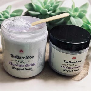 Chocolate Orchid Whipped Soap: Vegan Shaving Cream & Body Wash