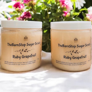 Sugar Scrub | Ruby Grapefruit Sugar Scrub | Body Scrub | Sugar Body Scrub | Homemade Sugar Scrub | Natural Sugar Scrub