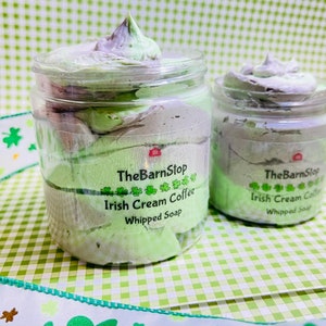 Whipped Soap | Irish Cream Coffee | Cream Soap | Shaving Cream | Bath Soap | Whipped Body Wash | Whipped Shaving Cream |  St. Patrick&#39;s Soap