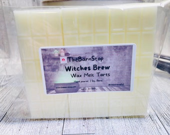 Witches Brew Wax Tart, highly scented melts, wax melt snap bar, home fragrance, amber pine scent