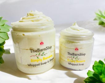 Banana Whipped Soap: Vegan Foaming Bath & Shave Cream