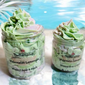 Watermelon Lemonade Whipped Soap | Cream Soap | Shaving Cream | Bath Soap | Whipped Body Wash | Whipped Shaving Cream |  Gifts for Her