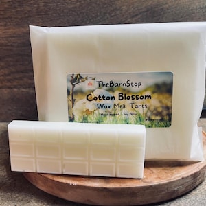 Cotton Blossom Wax Melt | Spring Summer Wax Melts | Soy Wax Melts |  Wax Tart Burner | Strong Scented Wax