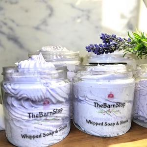 Lavender Sugar Vanilla Whipped Soap | Whipped Soap Shaving Soap | Whipped Body Wash | Whipped Shaving Cream |  Lavender Vanilla Soap