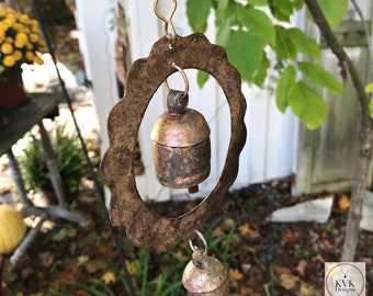 Handcrafted Sun Bell Wind Chime - Garden Décor, Metal Art - Outdoor Chimes