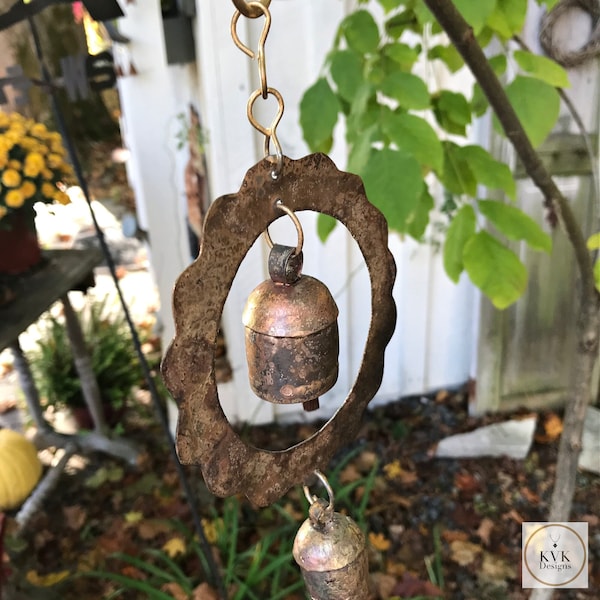 Handcrafted Sun Bell Wind Chime - Garden Décor, Metal Art - Outdoor Chimes