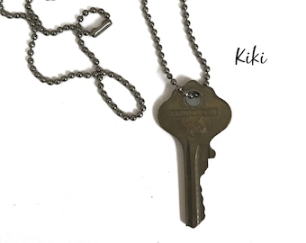 Vintage Key Necklace (KIKI) - Old Key - Key Pendant - House Key