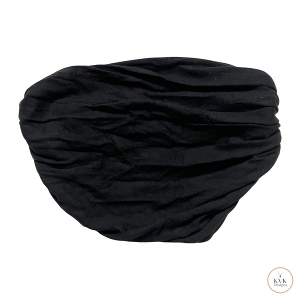 Black Head Wrap - Stylish Boho Headband, Hair Accessories for Women, Fair Trade