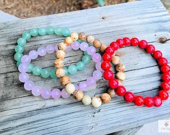 Stunning Stone Bracelet: Handcrafted Beaded Jewelry for Positive Energy and Style