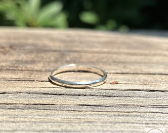 Anello minimalista in argento sterling, anello regolabile, anello Midi, gioielli Boho Toe