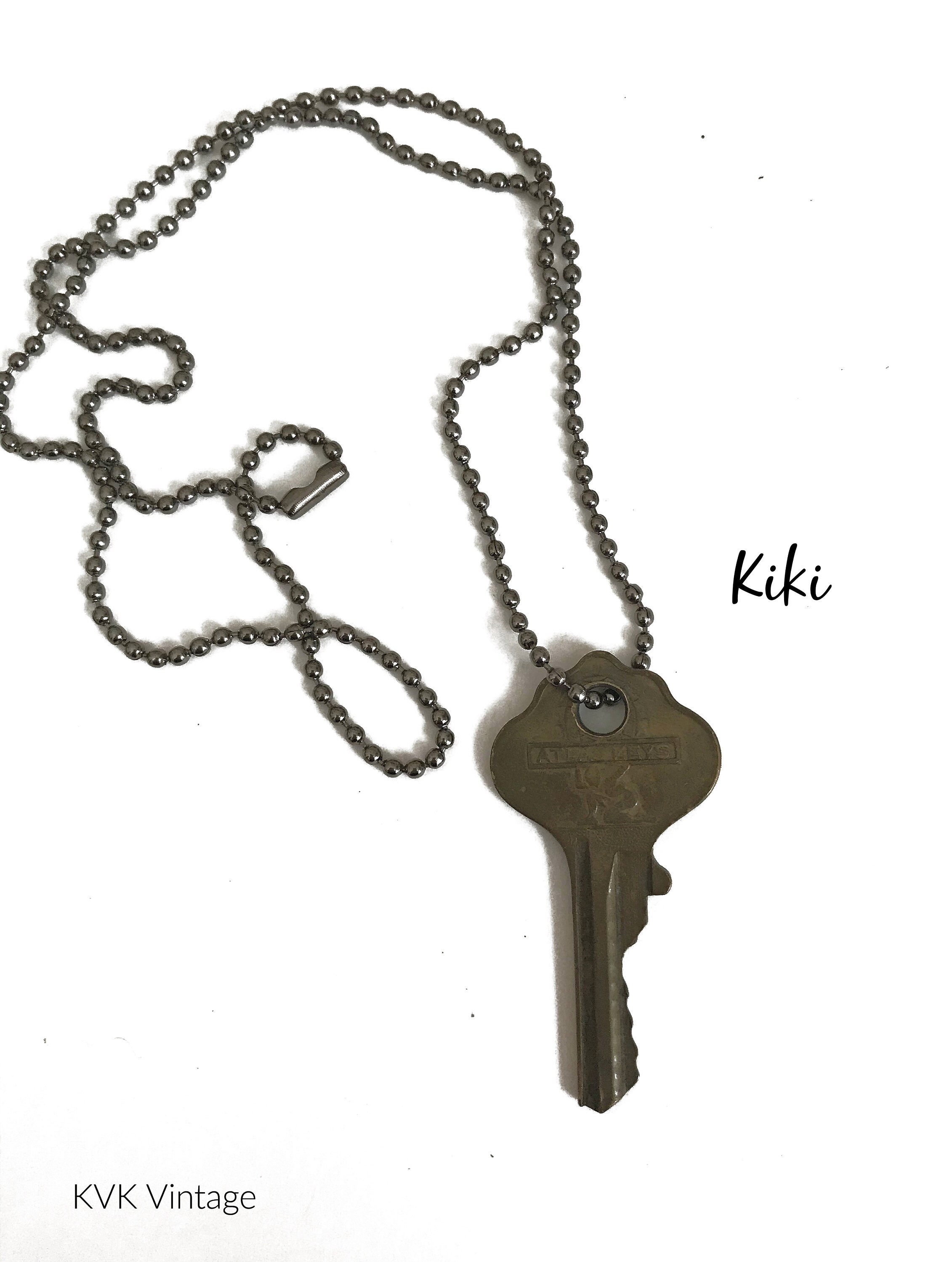 Vintage Key Necklace KIKI Old Key Key Pendant House Etsy