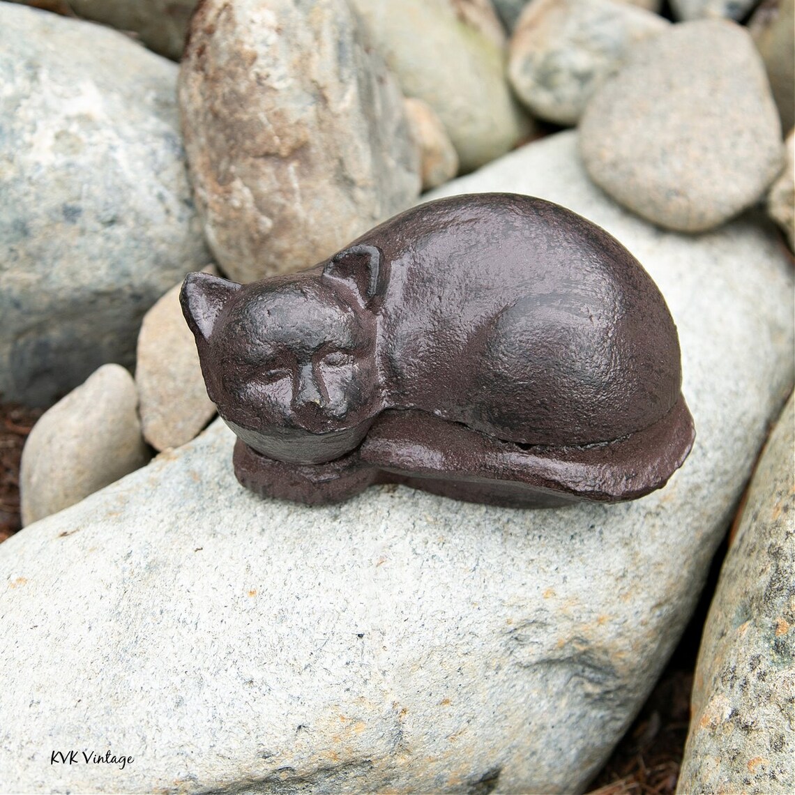 Cast Iron Cat Key Holder Animal Key Holder Key Hider Etsy