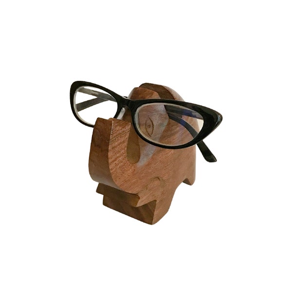 Elephant Wood Eyeglass Holder, Glasses Holder, Sunglass Holder, Organize Your Eyewear in Style