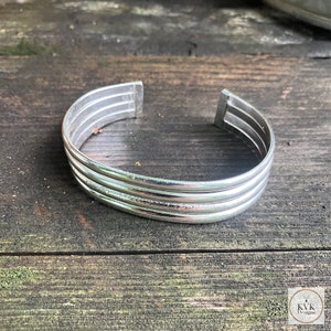 Boho Alpaca Silver Cuff Bracelet - Unique Artisan Gift, Adjustable Boho Style, Stylish Accessories