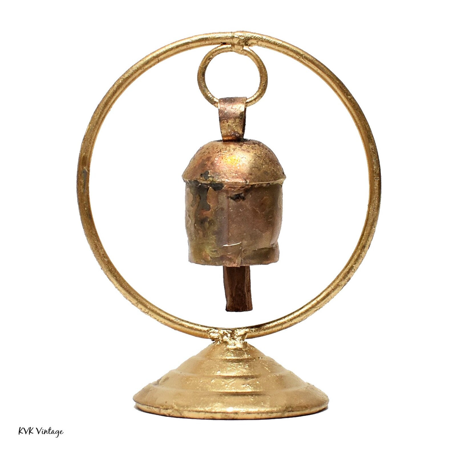 Zen Bell on Stand Bells Fair Trade Rustic Bells Etsy