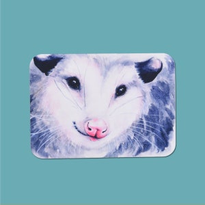 Opossum Sticker | Watercolor Opossum, Possum, Opossum Painting, Opossum Art, Possum Art, Possum Painting, Matte Sticker, Vinyl Sticker