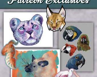 2024 Patreon Exclusive Extras! | Extra Sticker Club & Print Pals Artwork