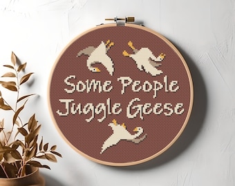 Some People Juggle Geese Korsstygnsmönster: Firefly Serenity Nybörjardesign (Digital Nedladdning)