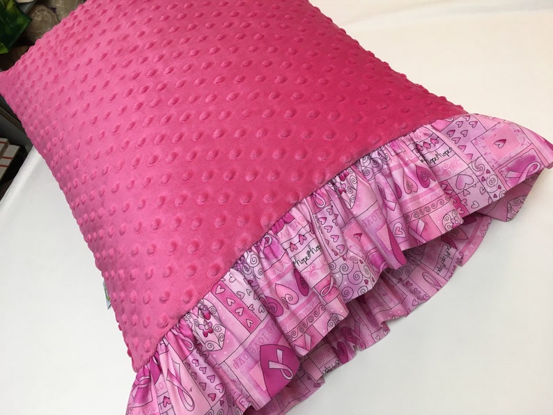 minky dot pillowcase