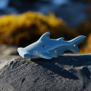 Hammerhead shark ocarina designed on Maui