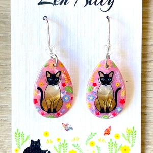 Sterling Silver Cat Earrings!