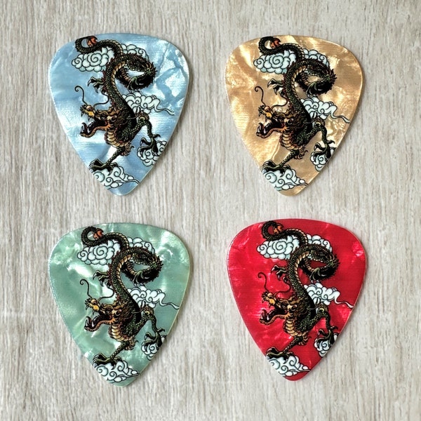 Dragon Guitar Picks! Set of 4