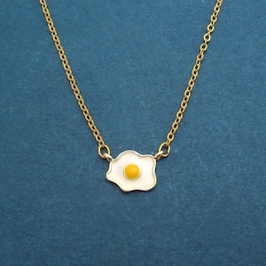 Egg Necklace, Breakfast Jewelry, Food Jewelry, Breakfast necklace, Breakfast, Egg, Egg Jewelry, Fried Egg Necklace, Food Necklace, Fried Egg