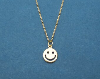 tiffany smiley face necklace