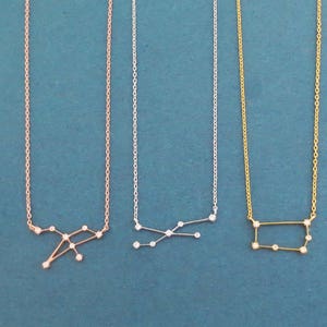 Cubic necklace Zodiac necklace 12 signs necklace Gold Silver Rose gold necklace Astrological sign necklace Birthday gift Best friend gift