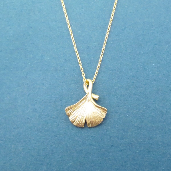 Ginko-ketting gouden ketting zilveren ketting sierlijke ketting bedelketting leraar waardering cadeau valentijnscadeau cadeau voor haar