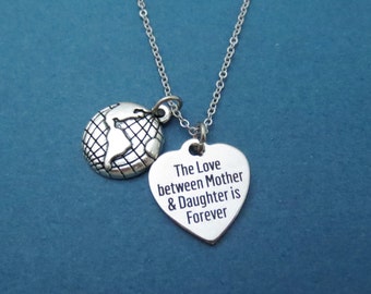The Love between Mother & Daughter is Forever, Mother Necklace, Mom Necklace, Daughter Necklace, Mother's day gift, Mom Daughter Gift