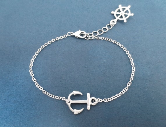 Dijes Para Pulseras De Plata De Ley 925 - Diseño De Ancla, Acabado Envejecido, Compatible Con Pulseras Estándar