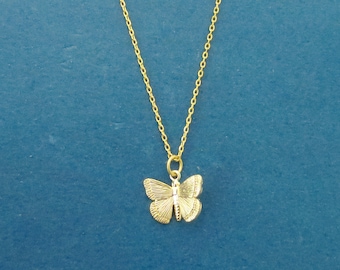 Butterfly necklace Gold necklace Silver necklace Charm necklace Gift idea New mom gift Graduation gift Sister gift