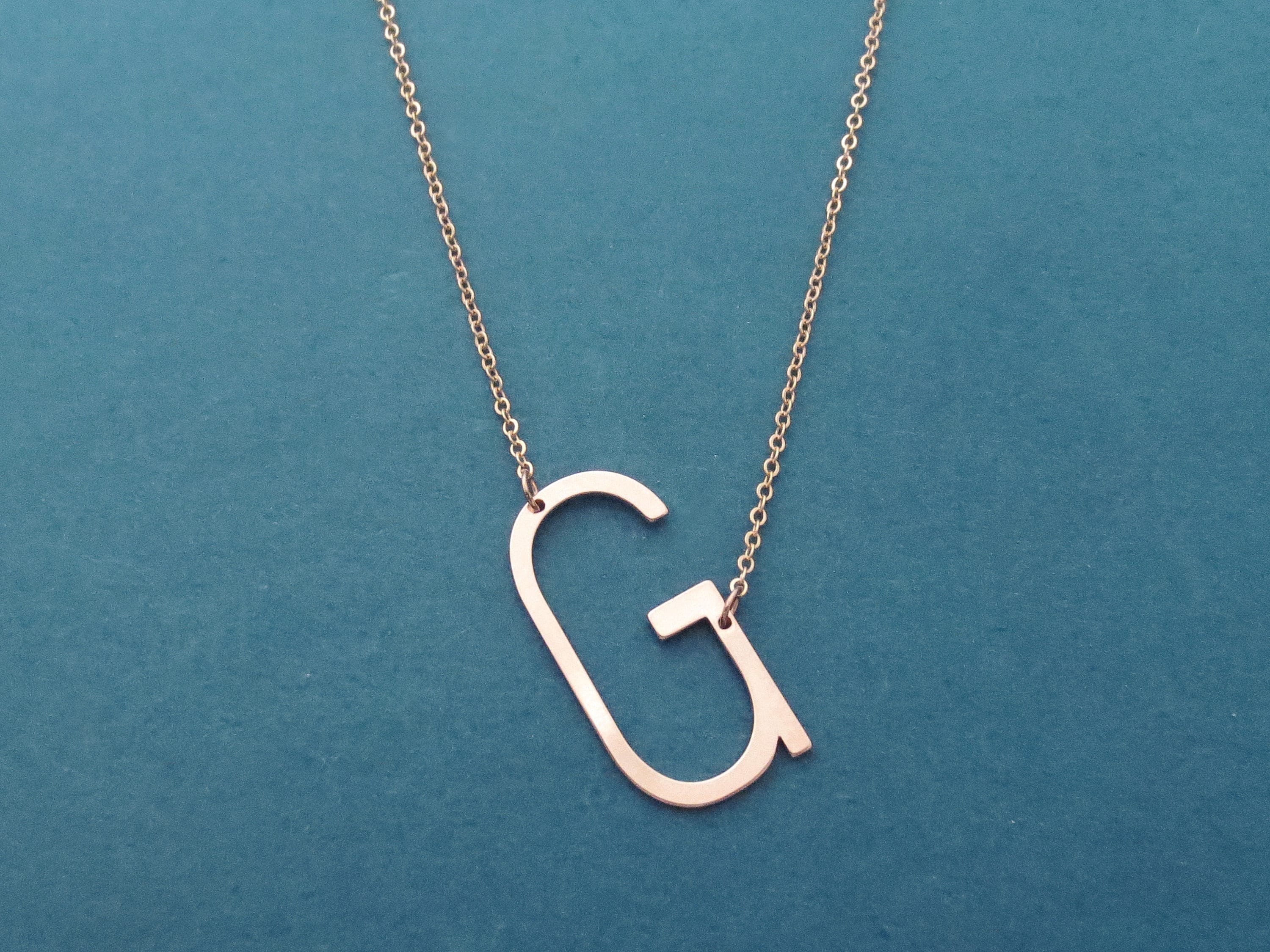 Large Initial Necklace – stellaandjules.com