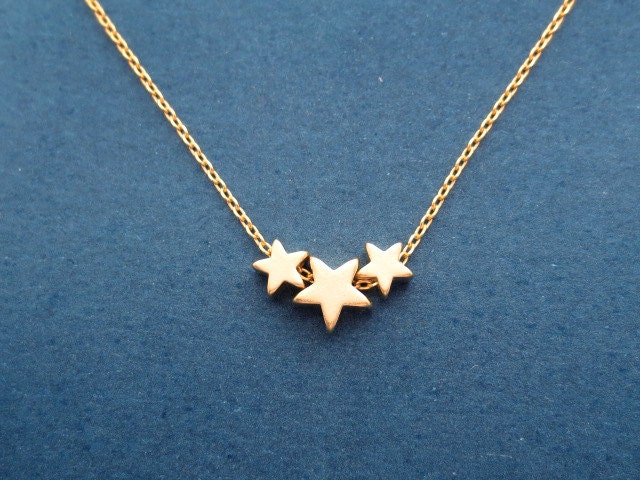 Triple hotsell star necklace